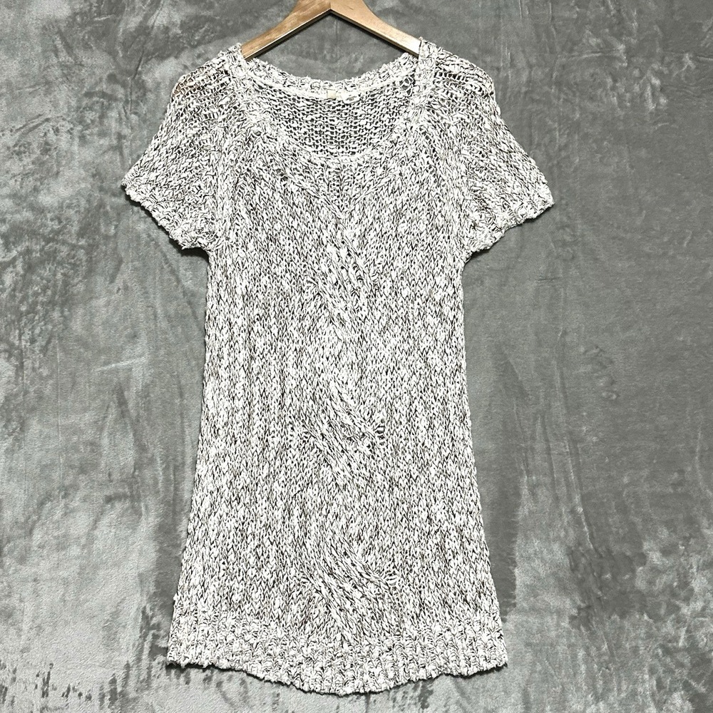 Moth Anthropologie Crochet Dress Tunic Small Open Knit Western Boho Cottagecore